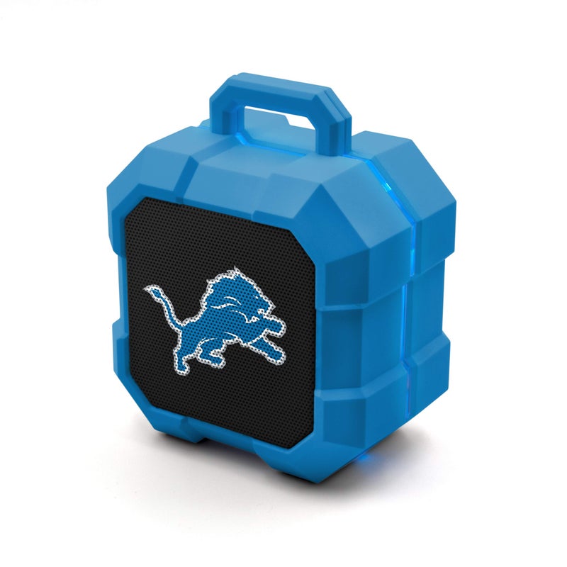 SOAR NFL Shockbox LED Wireless Bluetooth Speaker, Detroit Lions - Image 1